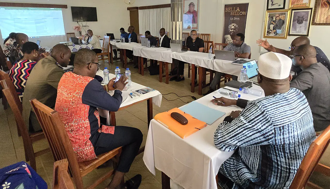 les membres du csvp en seance de travail